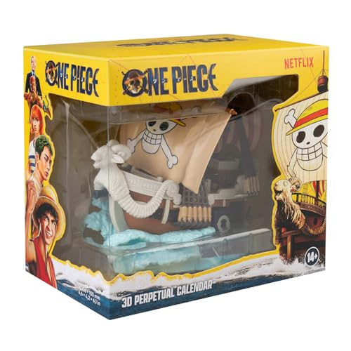 Grupo Erik One Piece Perpetual Calendar - Going Merry 3D Desk Calendar for Home Office 8