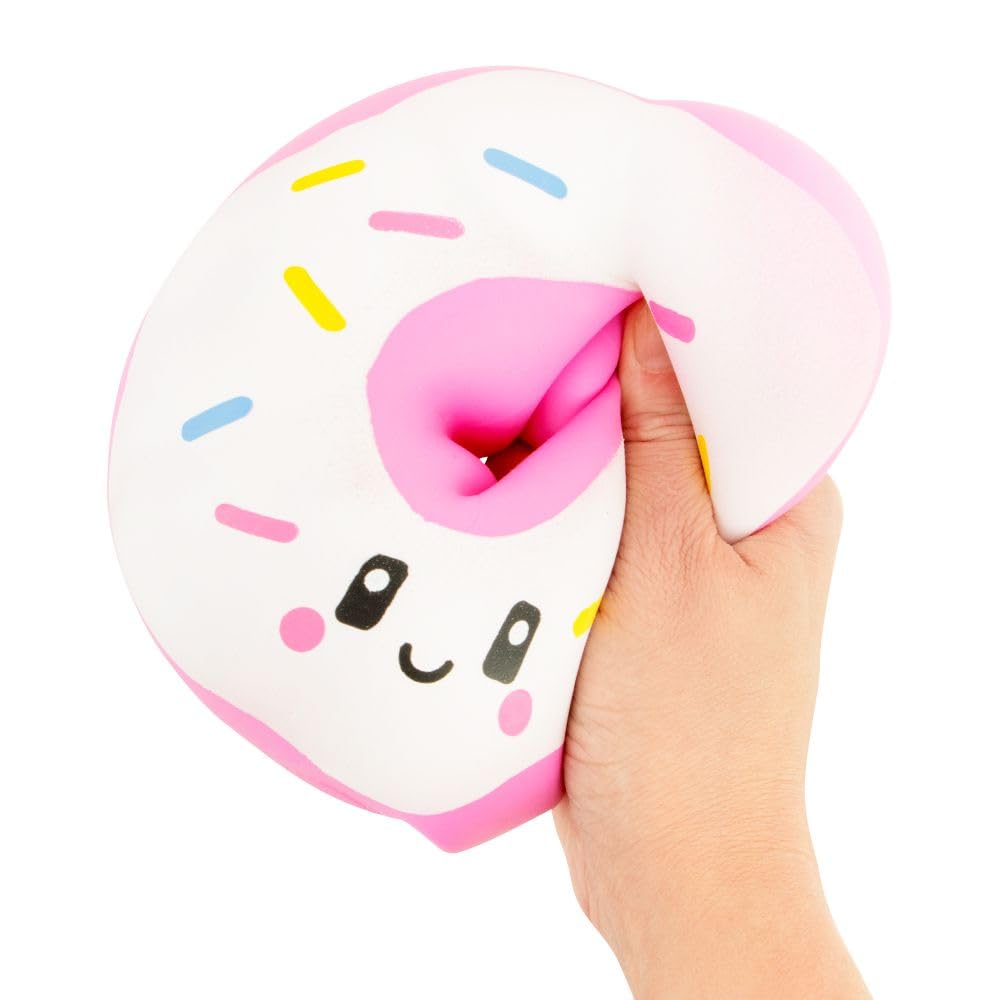 Keycraft Jumbo Squishy Donut Slow-Rise Sensory Toy - Extra Large Stress Relief | Ages 3+
