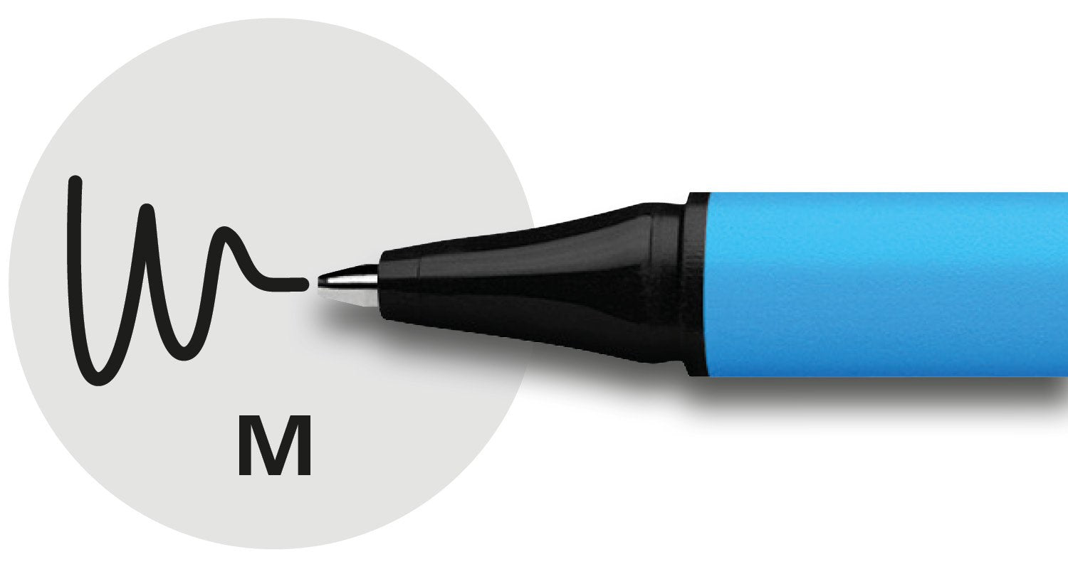 Schneider Edge Viscoglide Ballpoint Pen - Medium Point, Black Ink, 83% Recycled Plastic Body | Pack of 10 4