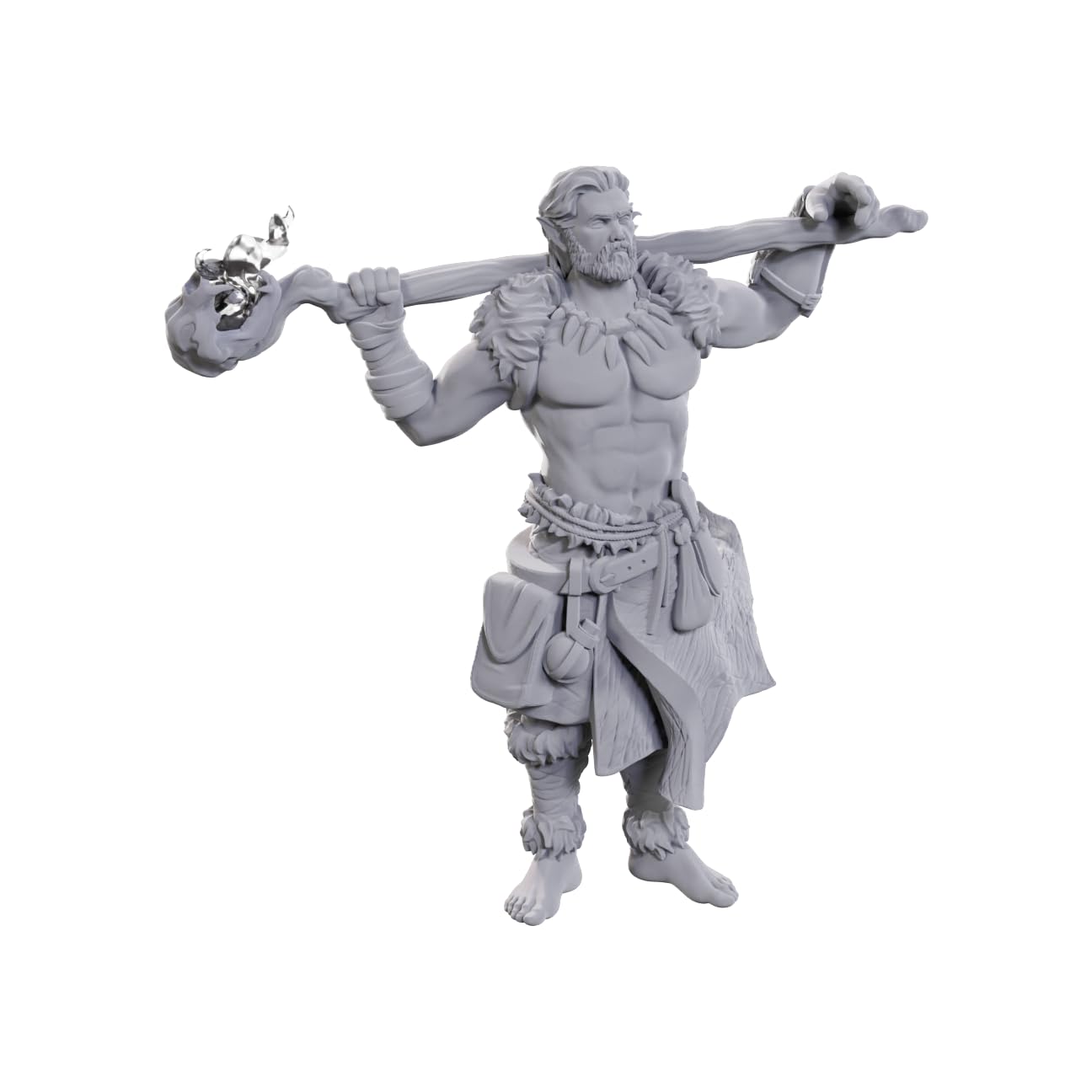 WizKids D&D Nolzur's Marvelous Miniatures - Archdruid & Martial Arts Adept | Unpainted Plastic Figure
