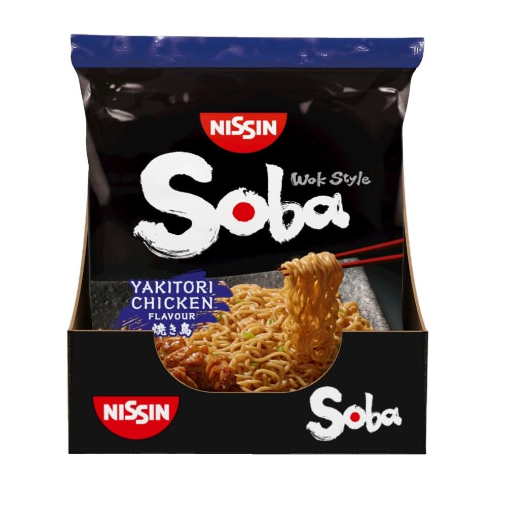 NISSIN Soba Wok Style Yakitori Chicken Flavoured Instant Noodles - 110 g (Pack of 9) 3