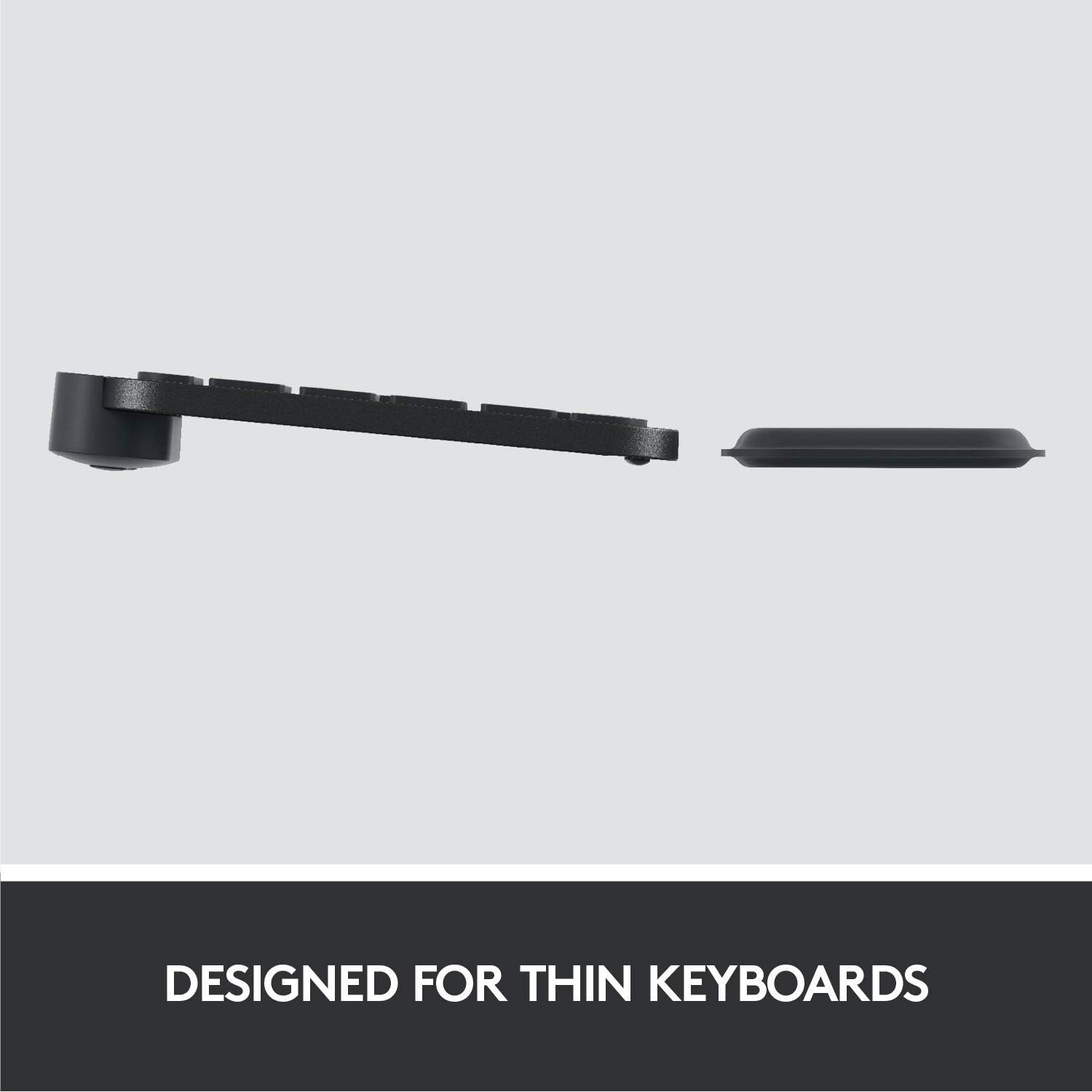 Logitech Wrist Rest for MX Keys/Craft - Premium Memory Foam | Stain Resistant | Graphite 4