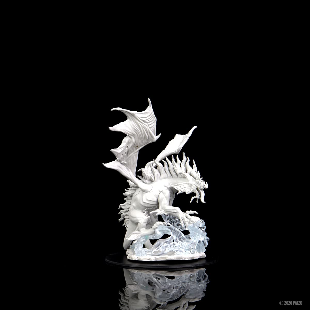 WizKids Dungeons & Dragons Nolzur's Marvelous Miniatures - Nightmare Dragon Miniature | Plastic | Grey 3