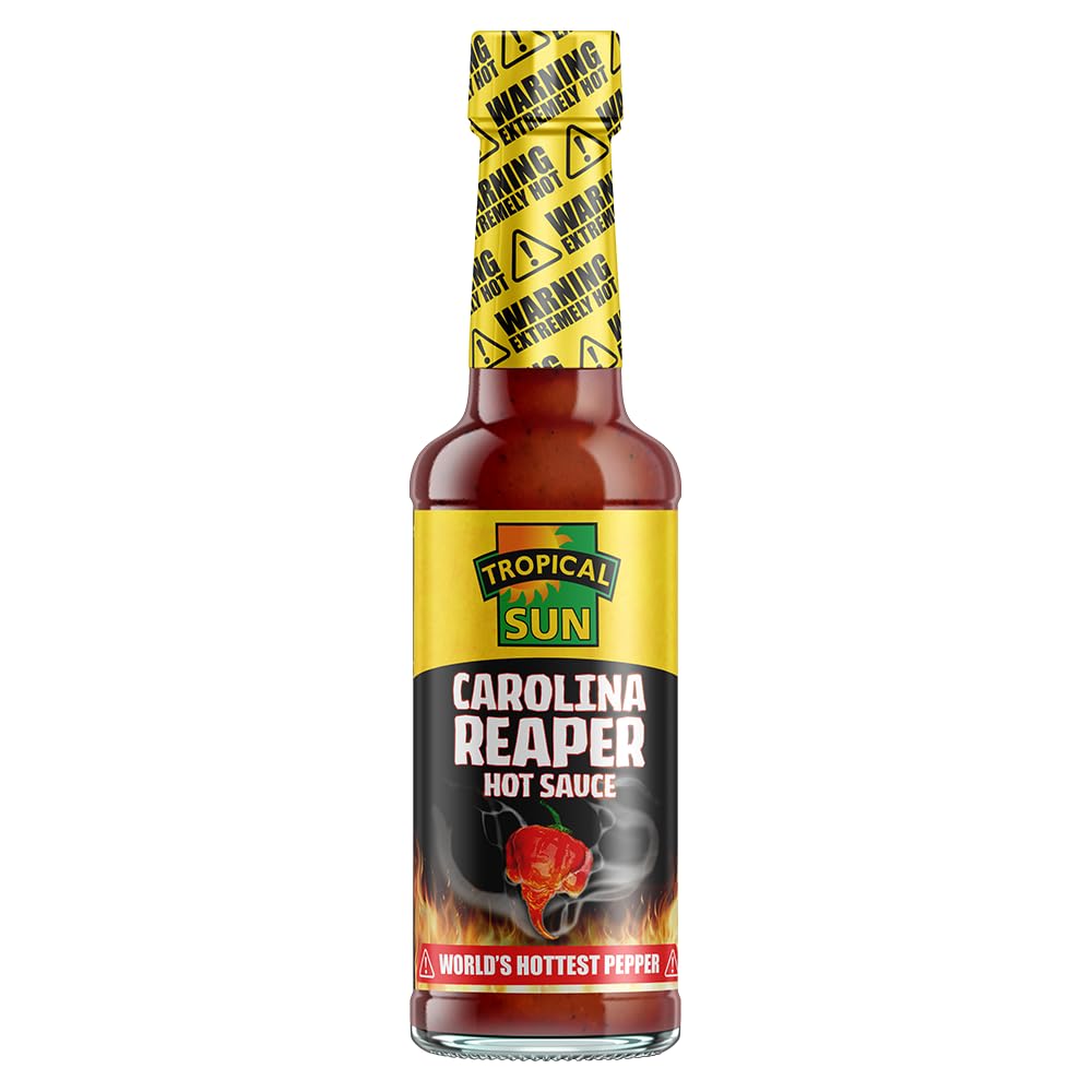 Tropical Sun Carolina Reaper Hot Sauce - 148ml | Made with World's Hottest Pepper 1