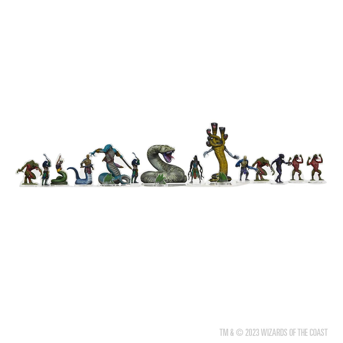 WizKids D&amp;D Idols of the Realms: Snake Den – Schuppen und Schwänze, 2D-Miniaturen