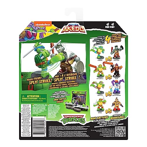 レジェンズ・オブ・アケド Teenage Mutant Ninja Turtles レオナルド vs ロックステディ ミニ バトリングウォリアーズ バトルパック 8