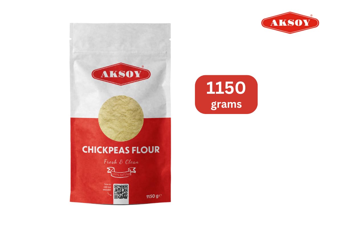 AKSOY Chickpeas Flour - Natural & Nutritious Garbanzo Bean Flour | 1.15 kg 9