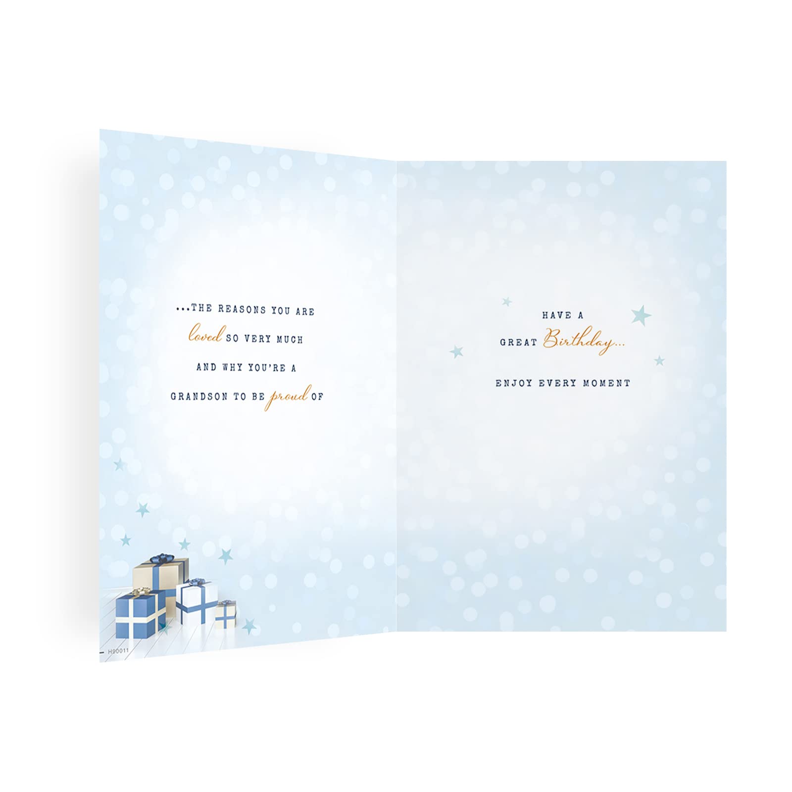 Avant Garde Studios Birthday Card Grandson | 9 x 6 Inches | Blue