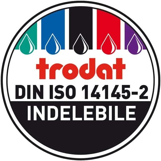 Trodat Red Ink Bottle - 28 ml Replacement Ink for Hand Stamp Pads | Model 7011 7