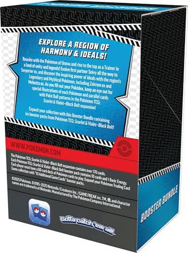 Pokémon TCG: Scarlet & Violet—Black Bolt Booster Bundle (6 Packs) 3
