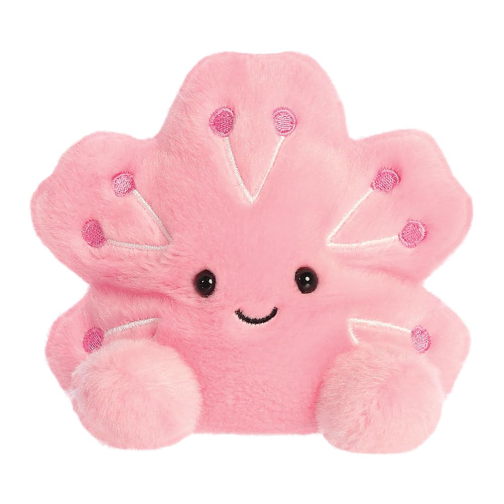 AURORA Palm Pals Hana Cherry Blossom Soft Toy - Pink Plush | 13cm | Suitable from Birth