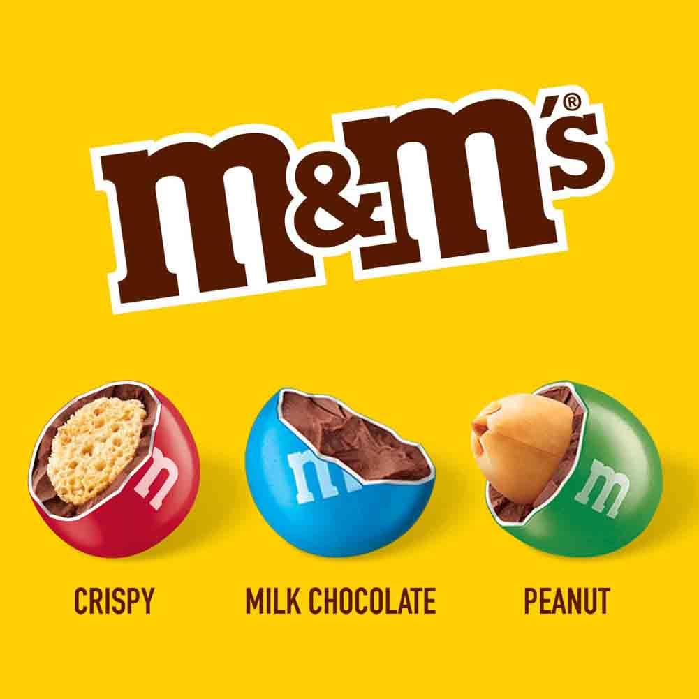 M&amp;M's Crispy Chocolate Pouch 374 g – Snackpackung in Familiengröße 2