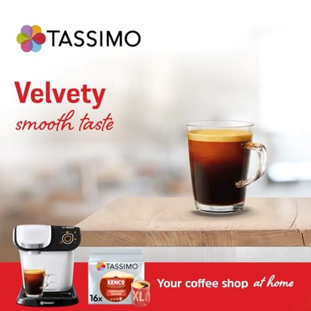 Kenco Americano Grande Kaffeepads für Tassimo-Maschinen (5er-Pack, 80 Kapseln) 8