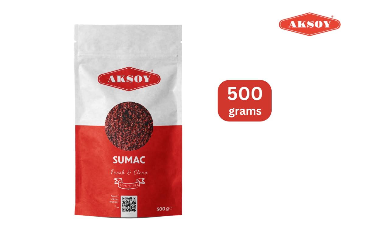 AKSOY Ground Sumac - 500g Natural Tangy Spice for Middle Eastern Cooking 6