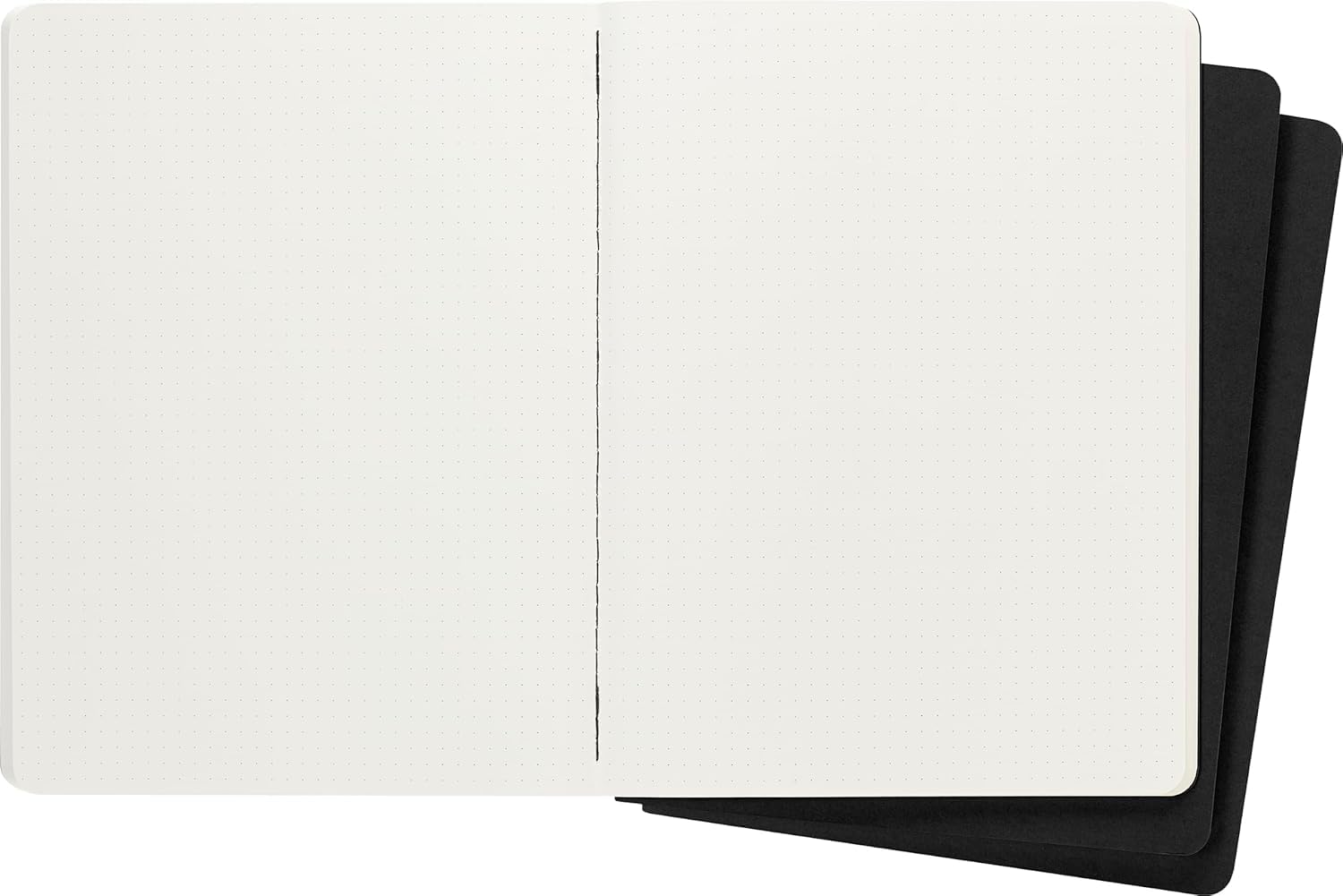 Moleskine Cahier Journal Set of 3 - Extra Large Dotted Pages | Black Cardboard Cover 4