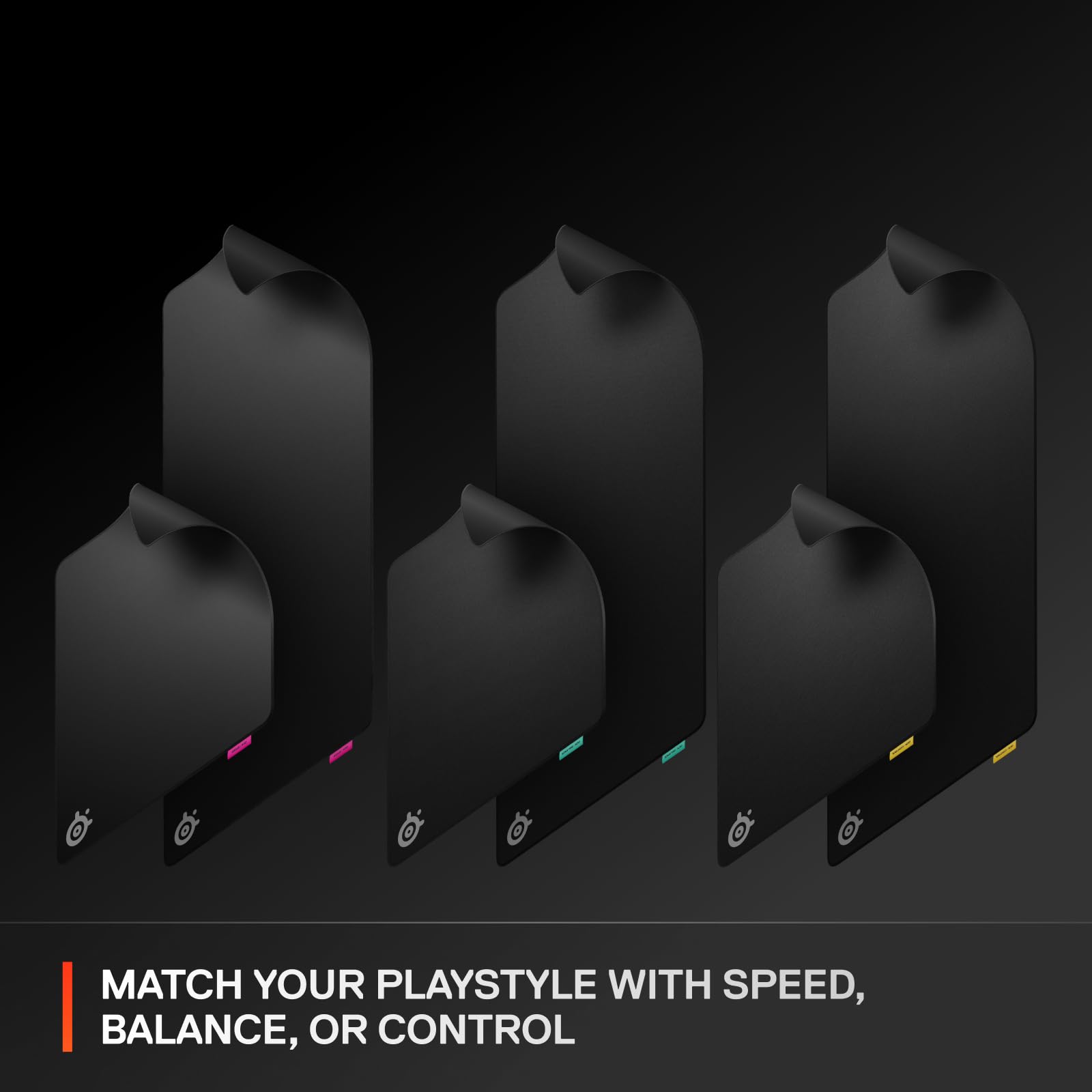 SteelSeries QcK L Performance Balance Gaming Mousepad - 49x42 cm, Black, Model 63432