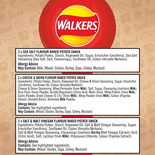 Walkers Ofengebackene Sortenpackung Chips, 6 x 22 g 7