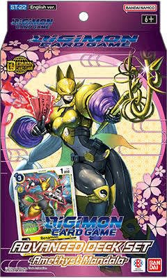 BANDAI Digimon TCG Amethyst Mandala Advanced Starter Deck (ST-22) | Renamon Theme | 54 Cards