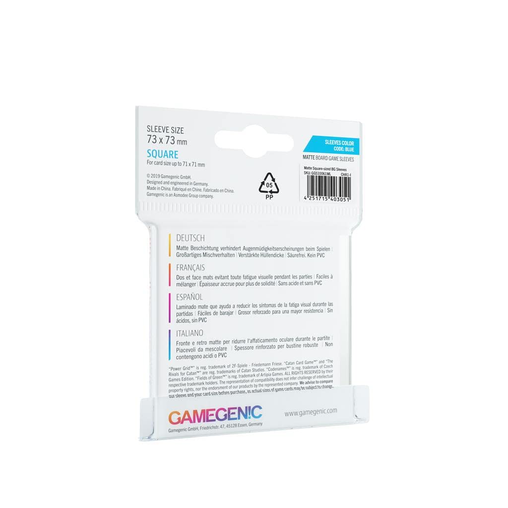 Fantasy Flight Clear Matte Square-Sized Sleeves 73x73mm (50) - Model GG1061 3
