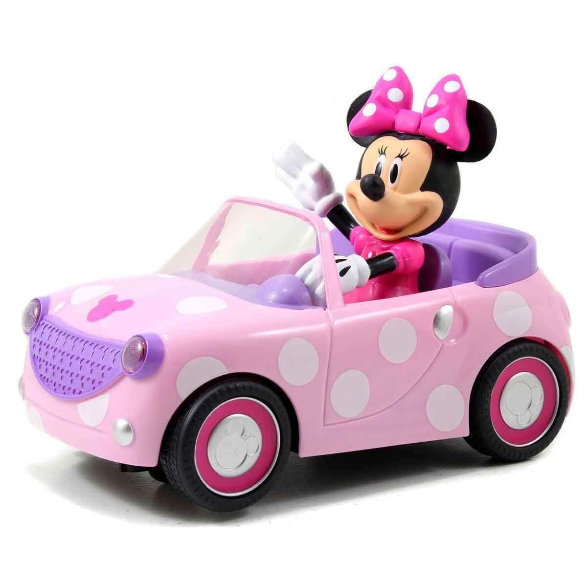 Simba Minnie Mouse Ferngesteuerter Roadster – Rosa Fahrzeug im Maßstab 1:24 für Kinder 3