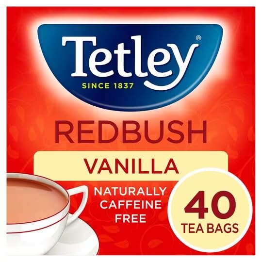 Tetley Rotbuschtee mit Vanille – Natürlich koffeinfreie Rooibos-Teebeutel – Rainforest Alliance zertifiziert – 240 Teebeutel (6 x 40)