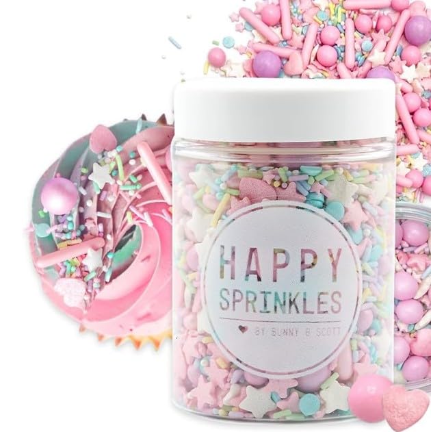 Anniversary House Happy Sprinkles Party Mix - Pastel Edible Cake Decorations | 90g Pouch 3