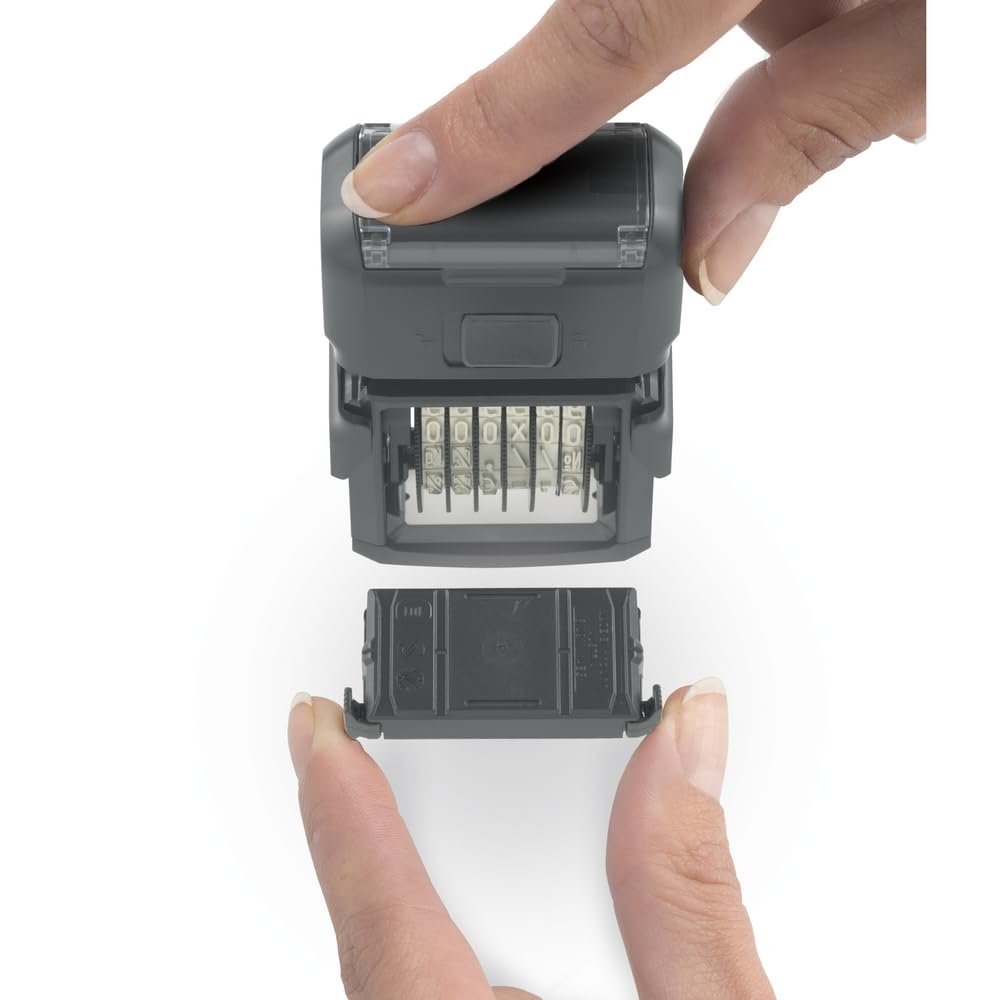 Trodat Printy 4846 Number Stamp - 6 Bands, Black Ink, Impression Size 27mm x 4mm 6