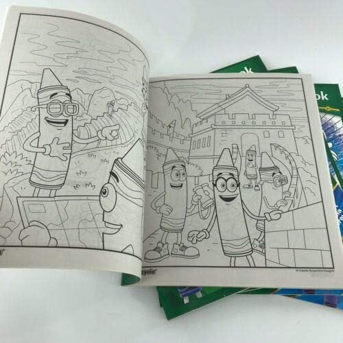 Crayola – 64-seitiges Malbuch mit Crayola-Figuren, Aktivitätsbuch 3