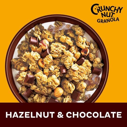 Kellogg's Crunchy Nut Haselnuss &amp; Schokolade Granola Beutel 380g 3
