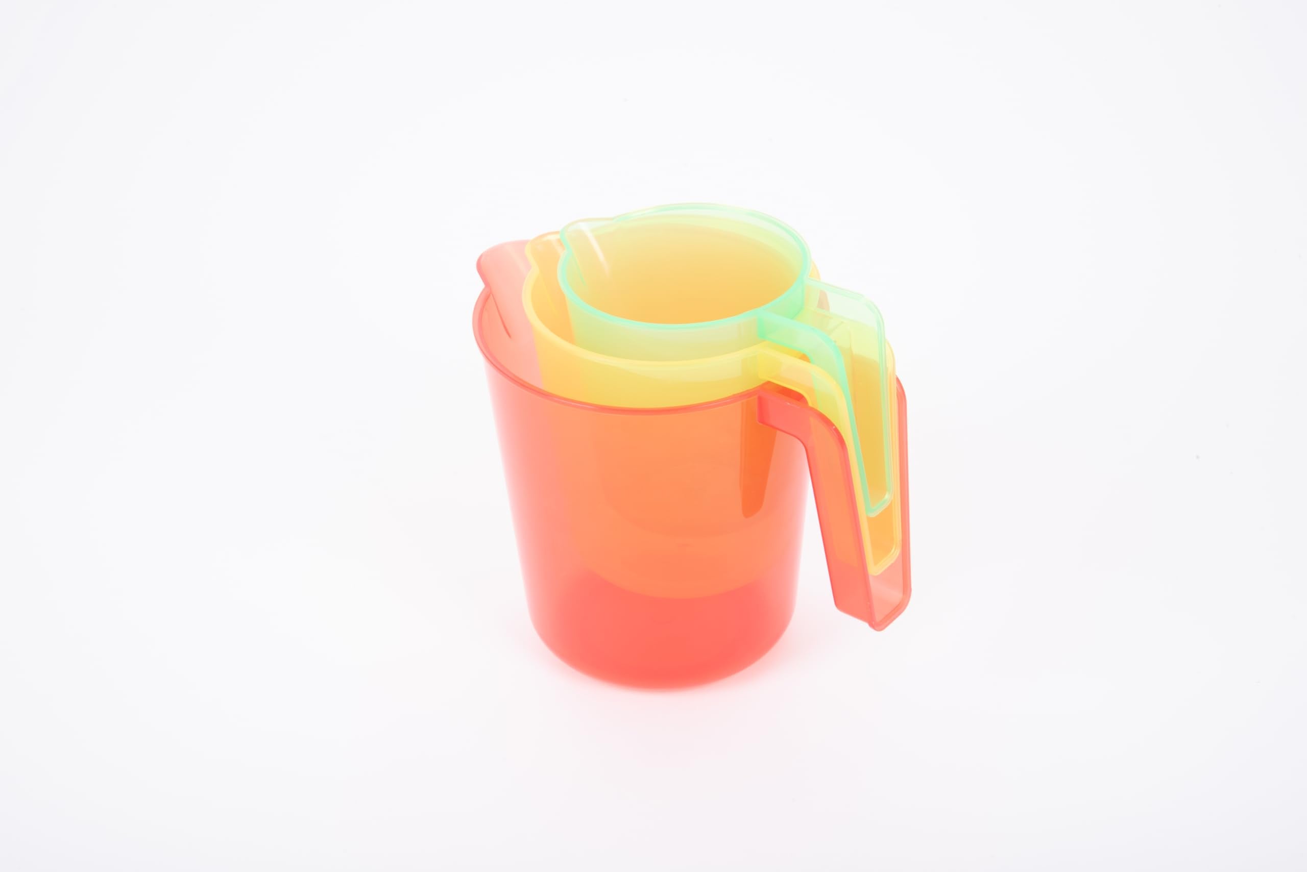 tickit Translucent Colour Nesting Jugs (3 Pack) - Blue, Green, Yellow | Measurement & Volume Exploration