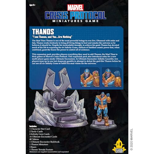 Atomic Mass Games Marvel Crisis Protocol Thanos-Charakterpaket 6