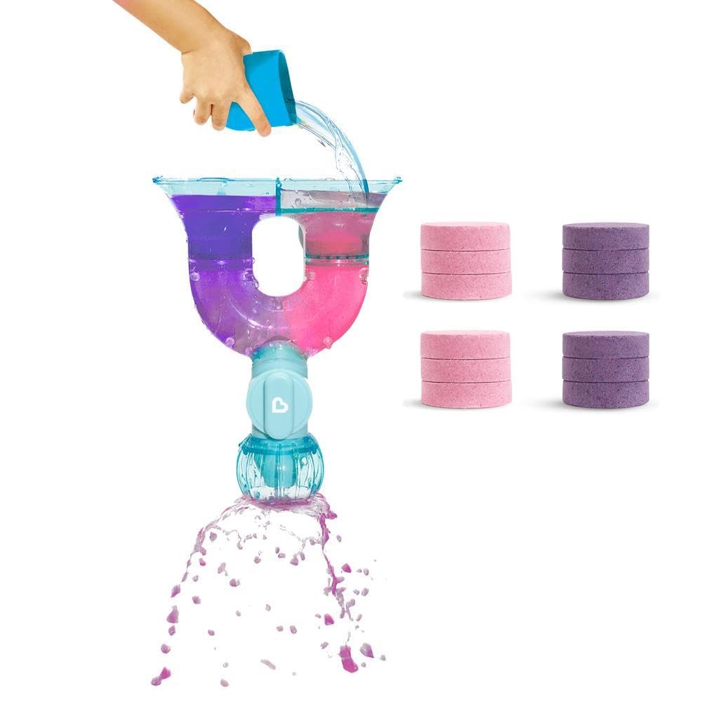 Munchkin ColourMix Lab STEM Bath Toy - Educational, Hand-Eye Coordination, 12 Colour Tablets