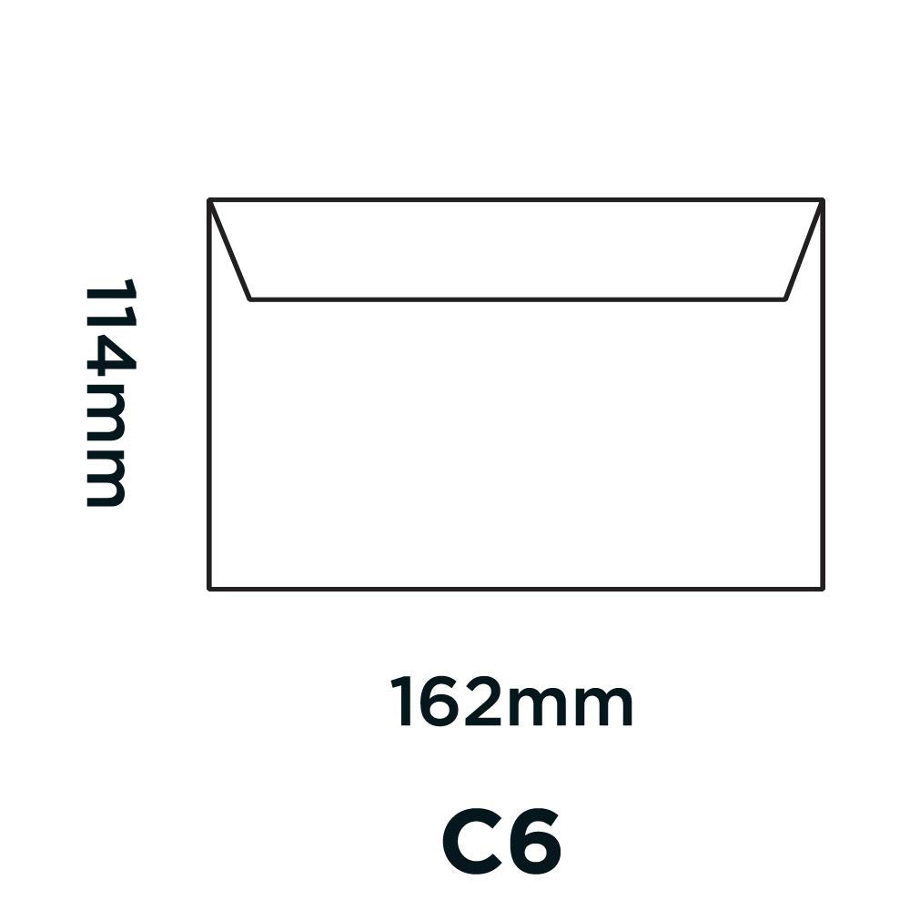 Blake Premium Business C6 Wallet Envelopes 114 x 162 mm Cream Wove 120 gsm Peel & Seal (50 Pack)