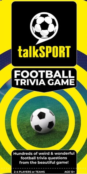 Big Sky Games talkSPORT Ultimate Football Trivia Board Game | Compact Size | Yellow and Black 3