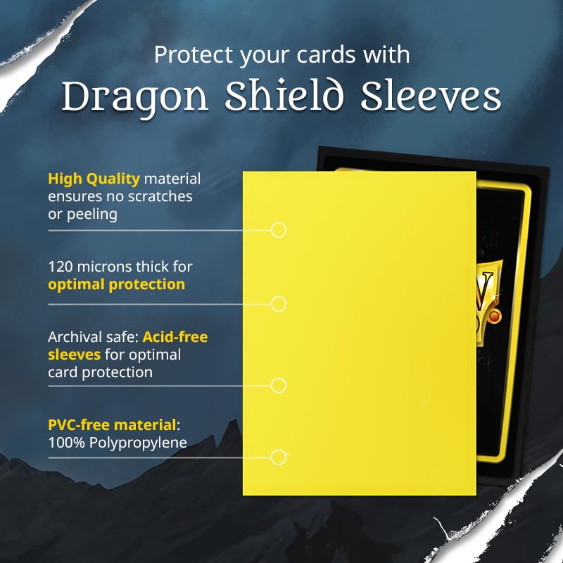 Dragon Shield Arcane Tinmen Dual Justice Matte Sleeves - 100 Count | Small Size | Matte Black 7