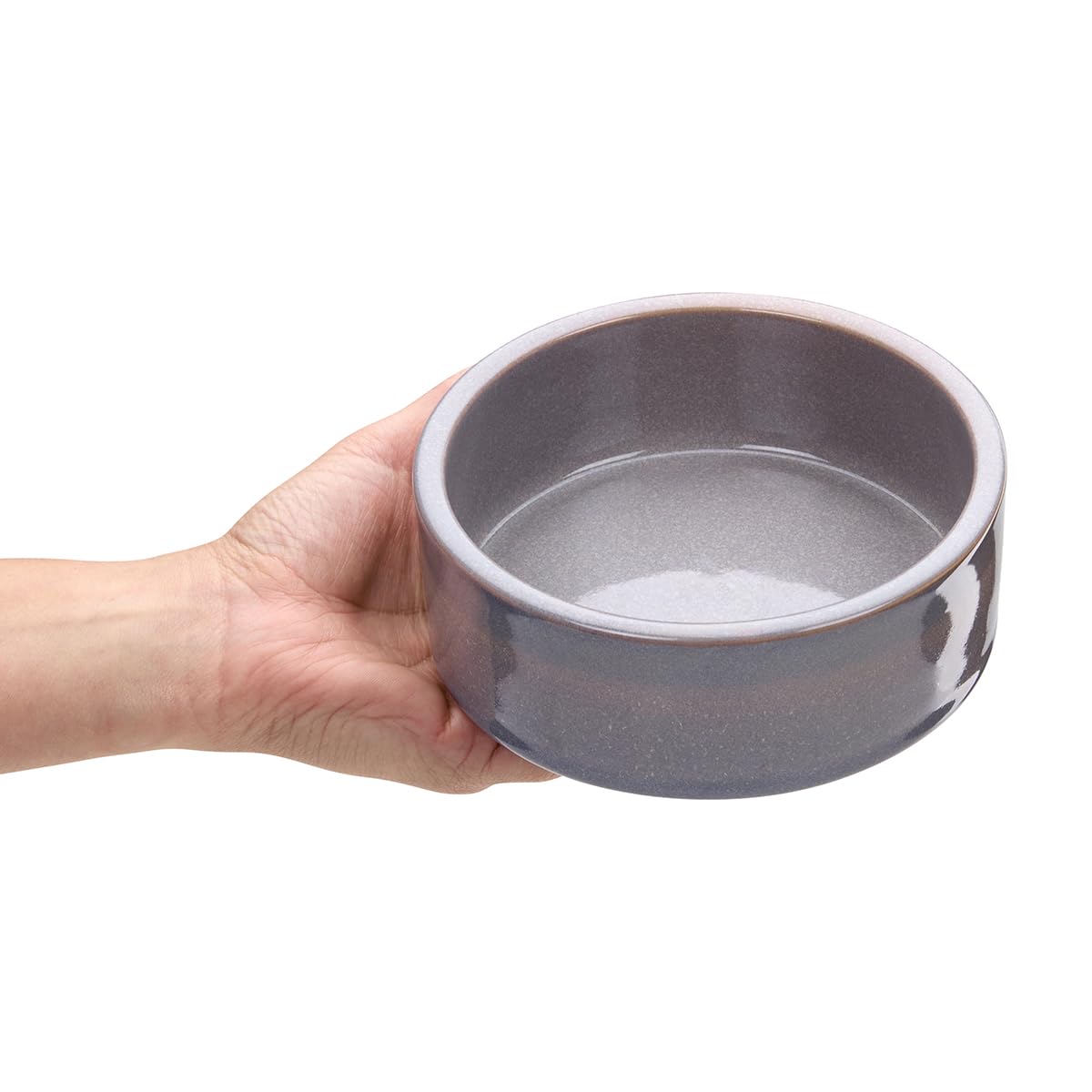 Petface Ceramic Two-Tone Reactive Glaze Pet Bowl - 15 cm Diameter | Heavy & Durable for Dogs 3