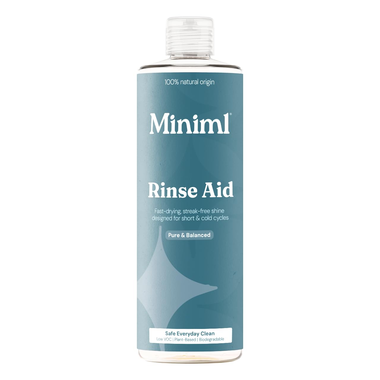 Miniml Dishwasher Rinse Aid - 400ml | Fast-Drying, Streak-Free, Unscented