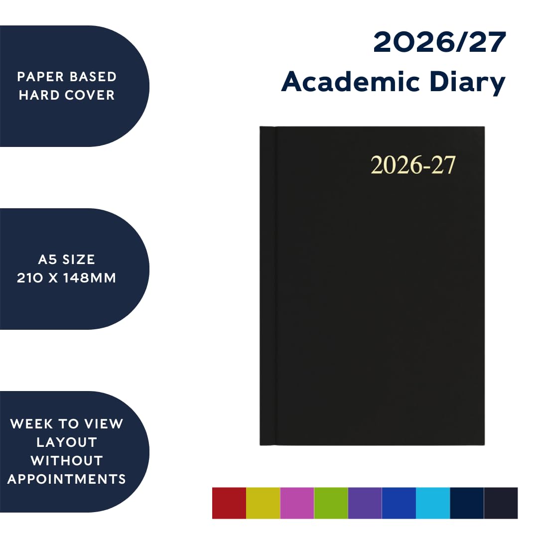 Collins 2026-2027 Academic Year Appointment Book - A5 Week-to-View Organizer | Purple Hardcover 4