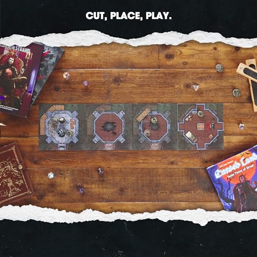 Dungeon Craft Cursed Lands Brettspiel – über 1000 wendbare Geländestücke für Dungeons &amp; Dragons Curse of Strahd 6