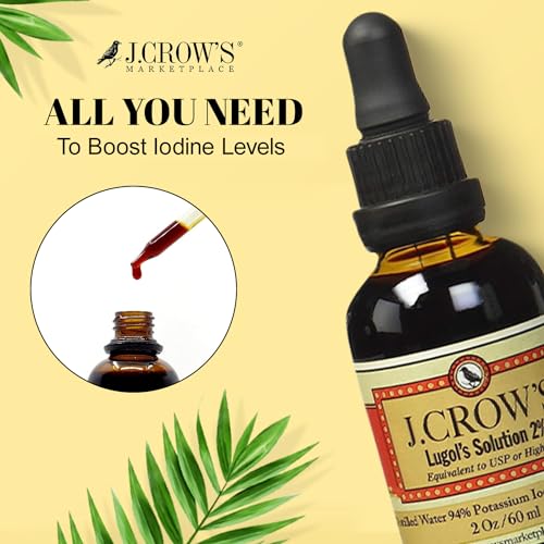 J.Crow's Lugolsche Jodlösung, 2 Unzen – Premium-Jodpräparat für Gesundheit und Wasserreinigung 5