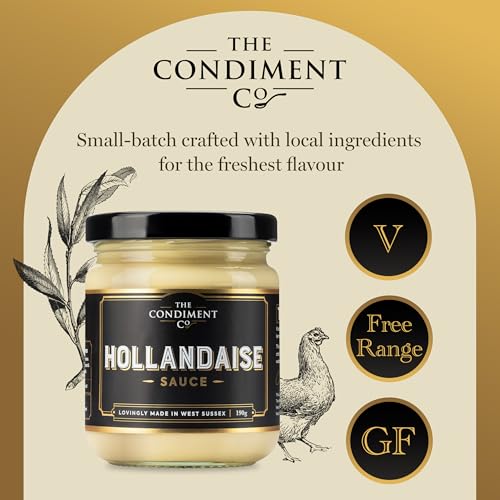 The Real Condiment Co – Sauce Hollandaise 190 g, verzehrfertig, vegan und glutenfrei 5