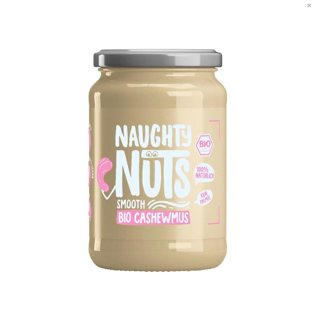 Naughty Nuts Bio Cashew Butter Smooth | 100% Cashew Nuts | Organic | 500g