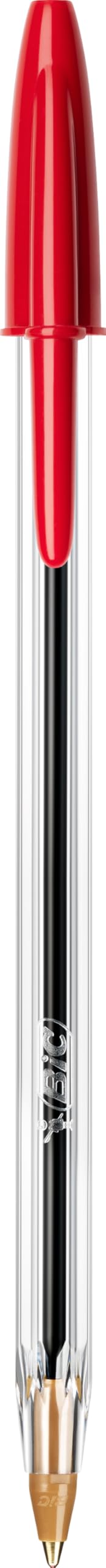 BIC Cristal Original Ballpoint Pens, Medium Point (1.0mm), Every-Day Writing Pens With Clear Barrel, Red, Box Of 50 4