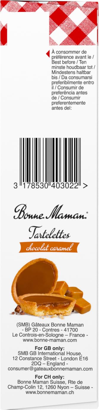 Bonne Maman Tartelettes Chocolat Caramel - Crispy Pastry with Crunchy Chocolate & Melting Caramel | 135g 5