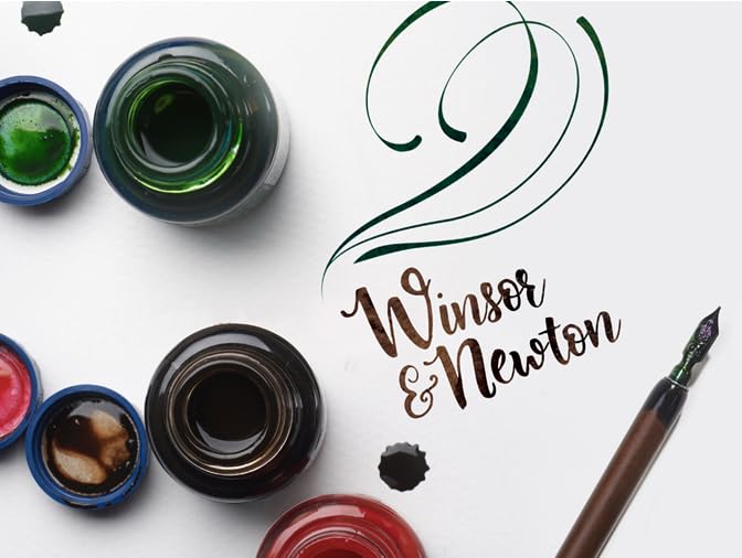 Winsor & Newton Calligraphy Ink Bottle - Black | 30 ml | Non-Fading 4