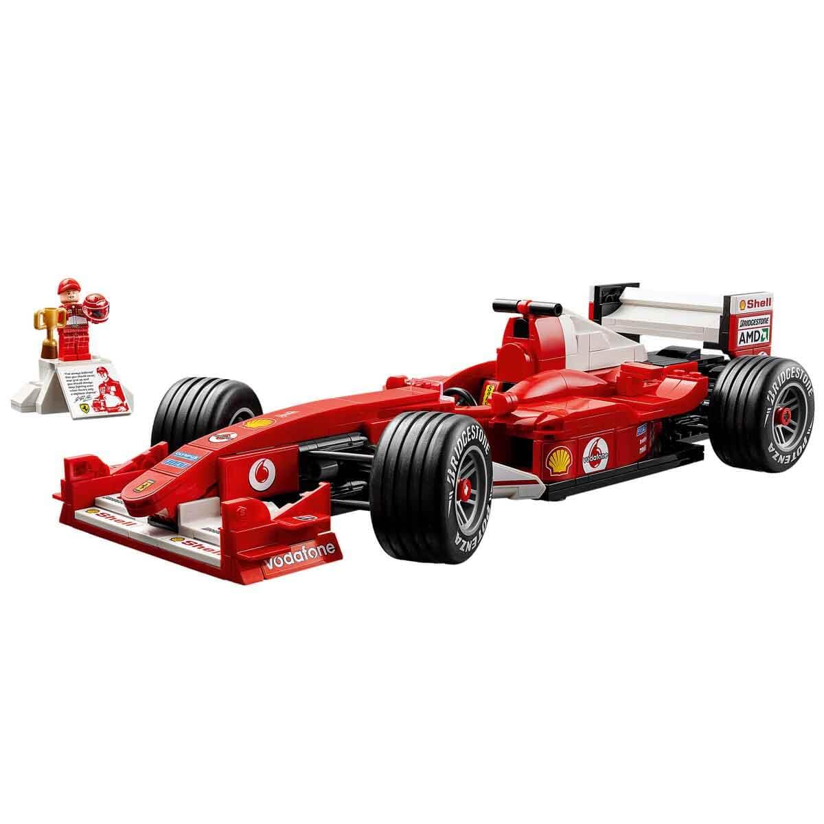 LEGO Icons Ferrari F2004 & Michael Schumacher F1 Car Model Kit for Adults 18+ 4