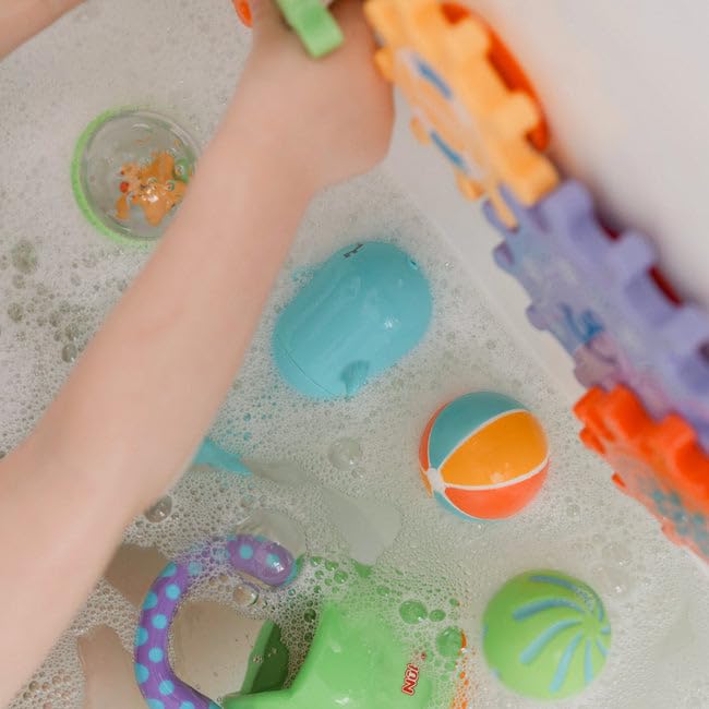 Nuby Bath Cogs Interactive Baby Bath Toy - Easy Assembly, Suction Cups, Sensory Development | 12 Months+ 5