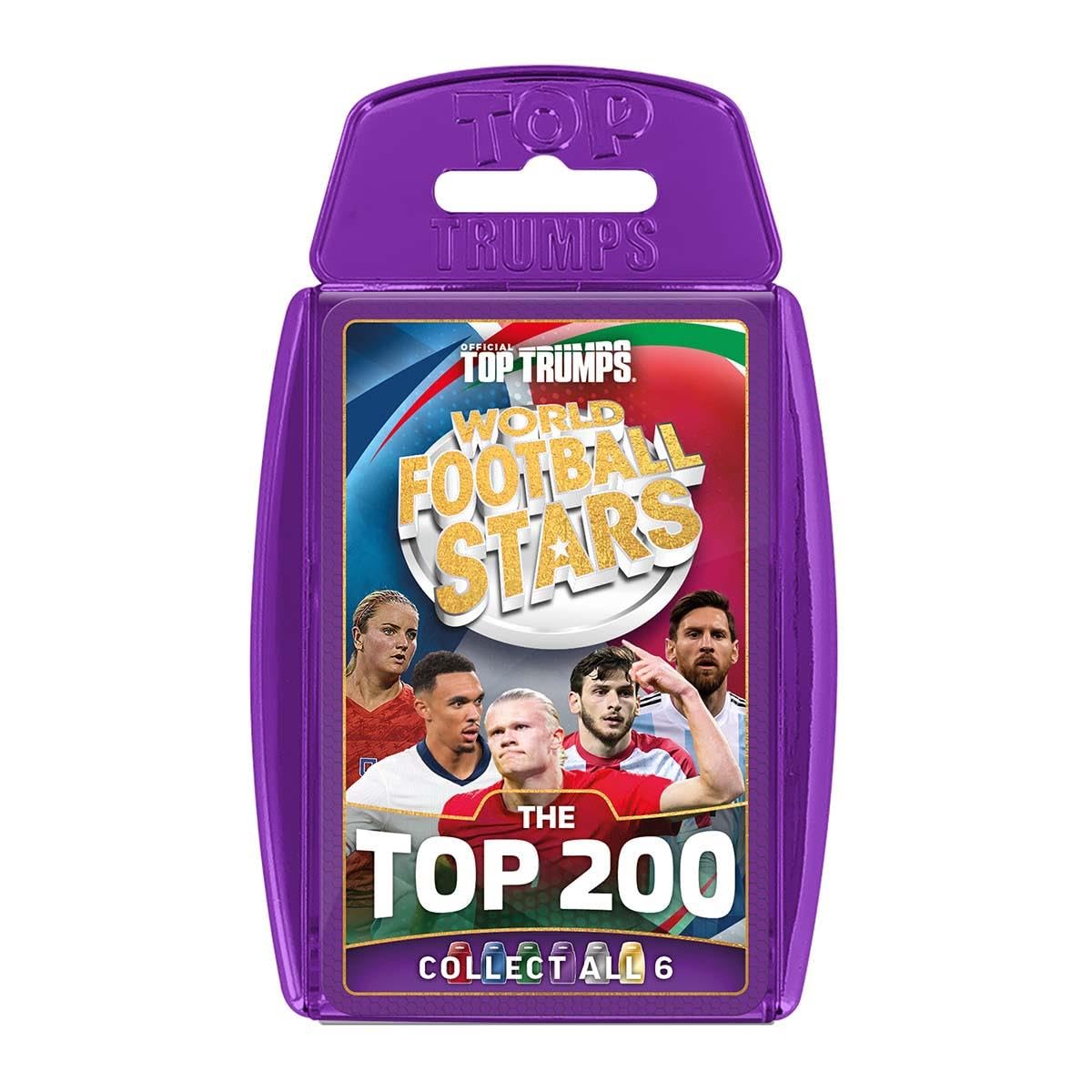 Top Trumps World Football Stars Top 200 Card Game - Chrome Purple Pack | Ages 7+