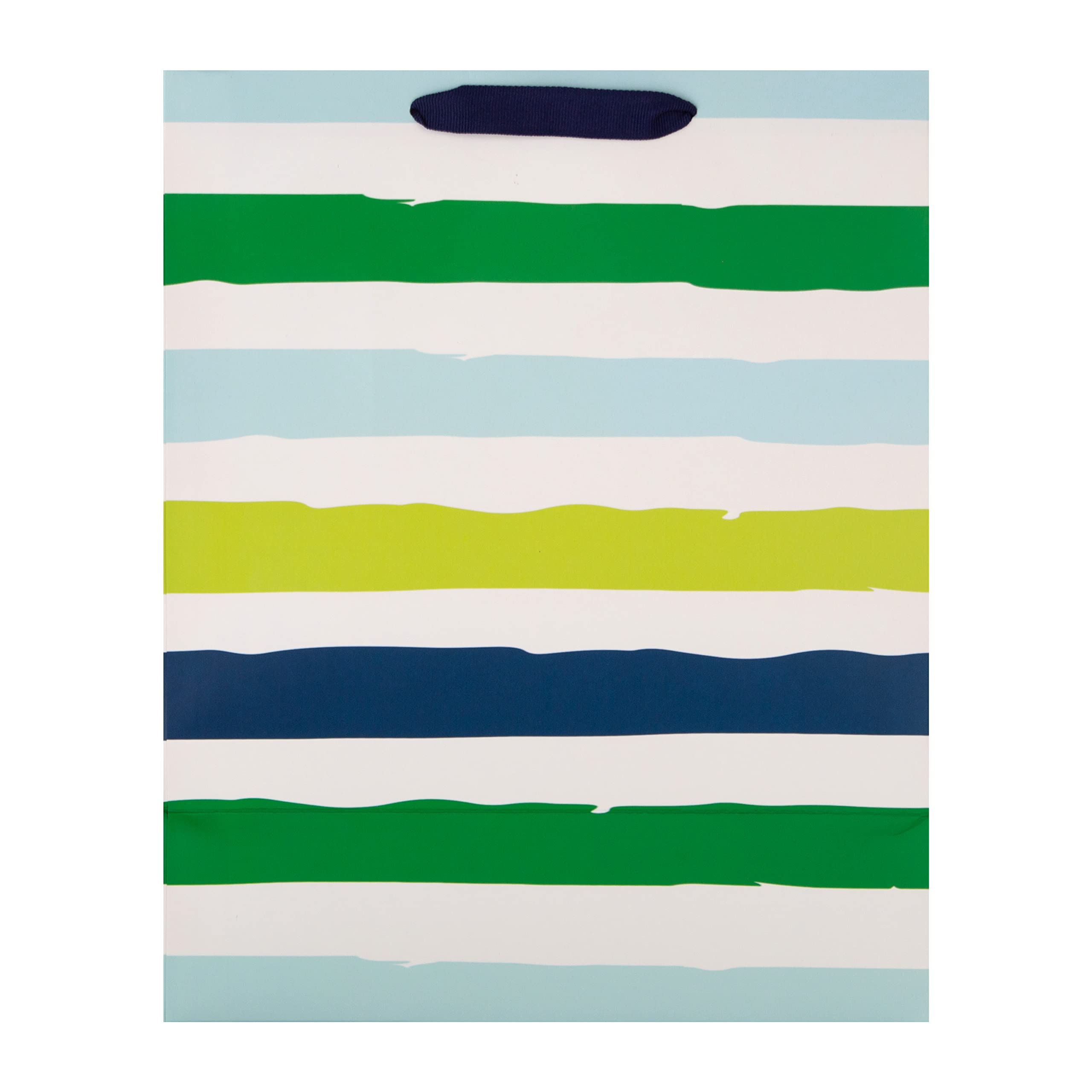 Hallmark Large Multi-Occasion Gift Bag - Blue and Green Striped Design | 33 cm x 26.5 cm x 14.6 cm 5