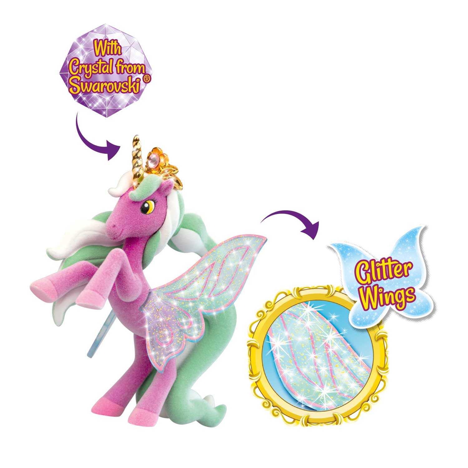 Galupy Butterfly House Playset with Nessy Unicorn Figure | Ages 3+ 3
